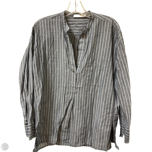 Top Long Sleeve By Vince In Blue, Size: Xs
