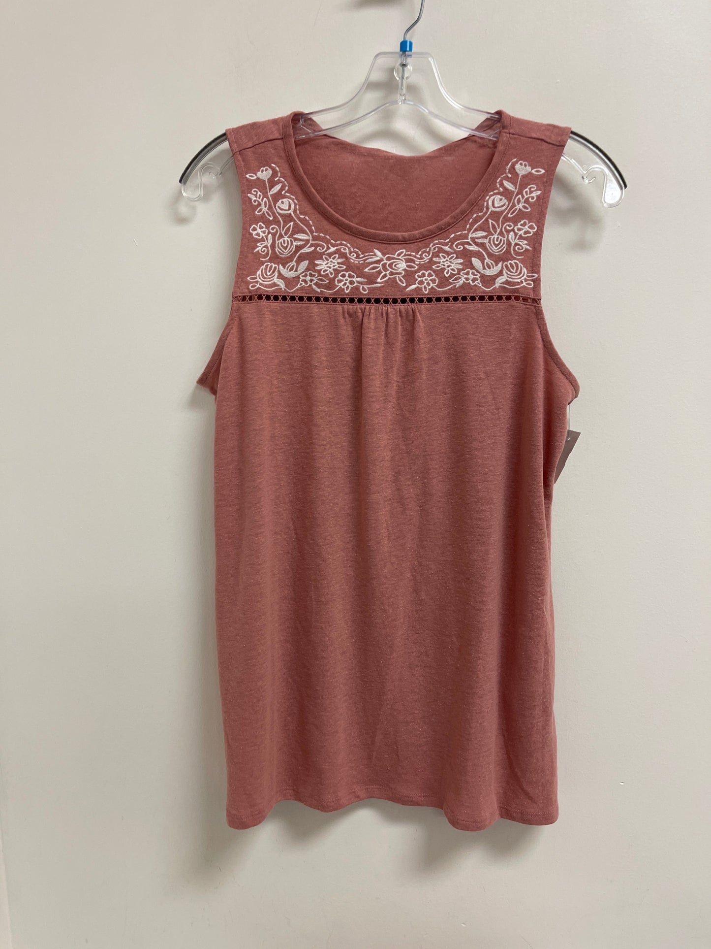 Top Sleeveless By Market & Spruce In Pink, Size: M