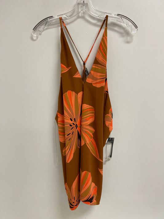 Top Sleeveless By Worthington In Brown & Orange, Size: Xl