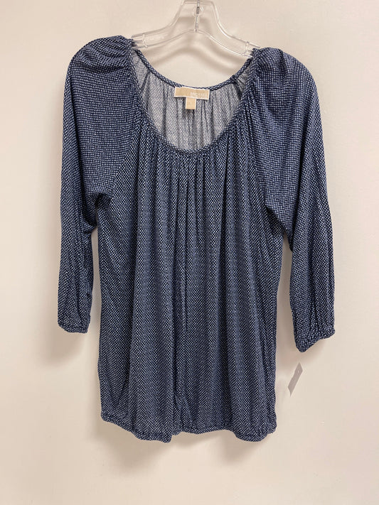 Top Long Sleeve By Michael By Michael Kors In Navy, Size: S