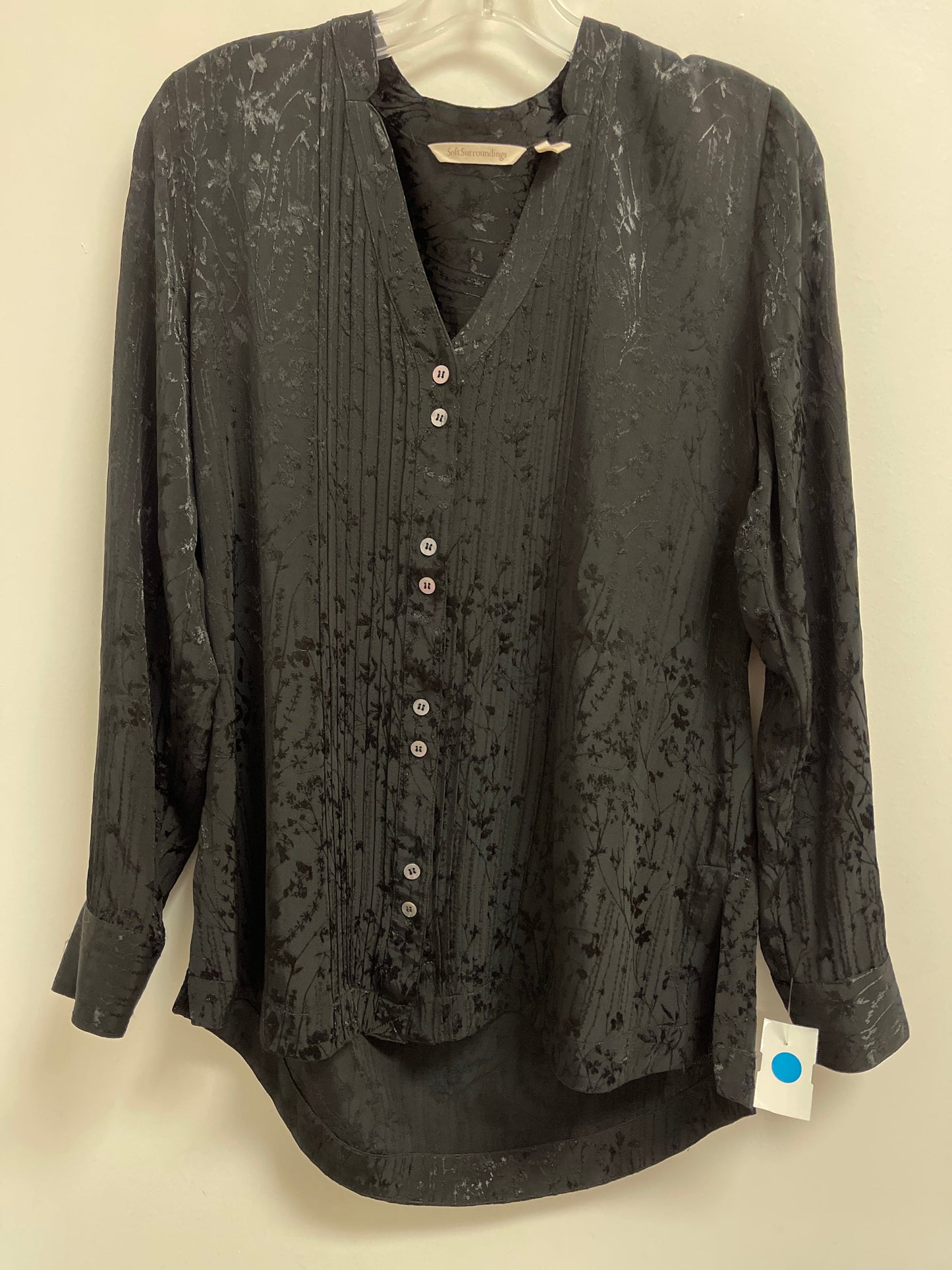 Top Long Sleeve By Soft Surroundings In Black, Size: S