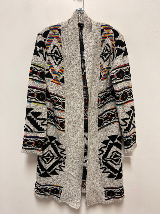 Cardigan By Clothes Mentor In Black & Cream, Size: M