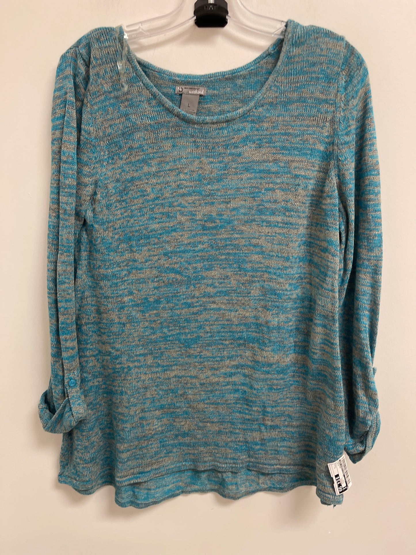 Sweater By New Directions In Blue, Size: L