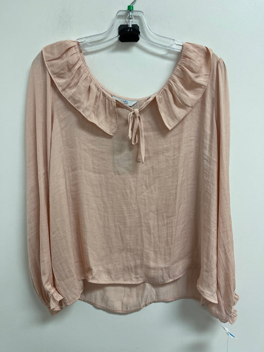 Top Long Sleeve By Croft And Barrow In Pink, Size: Xlp