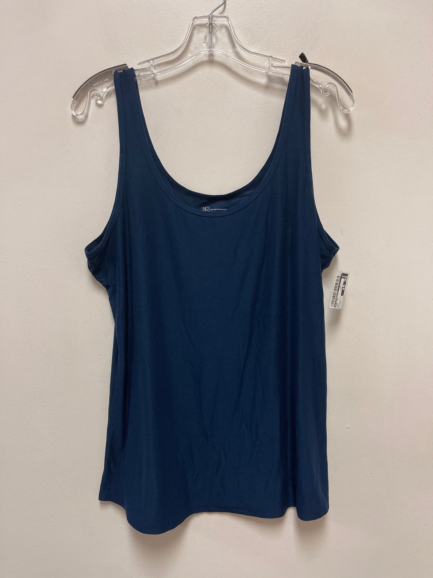 Tank Top By No Boundaries In Navy, Size: 3x