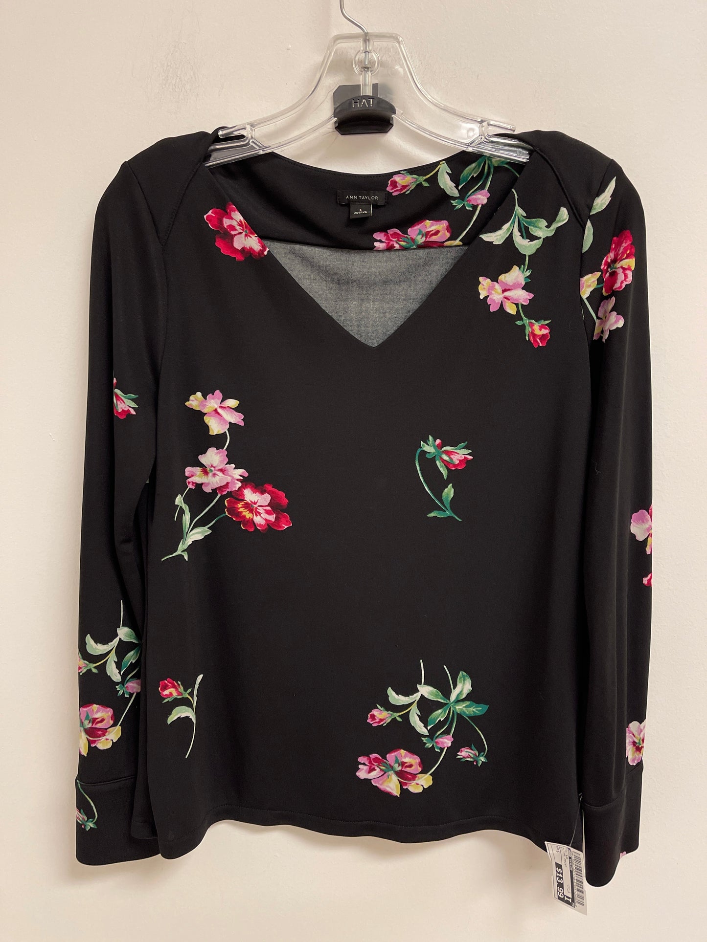 Top Long Sleeve By Ann Taylor In Floral Print, Size: S