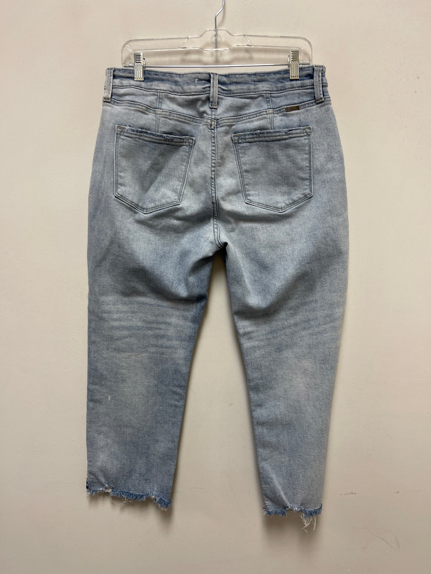 Jeans Cropped By Kancan In Blue Denim, Size: 12