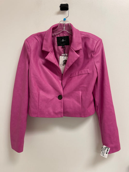 Jacket Moto By 7 For All Mankind In Pink, Size: S