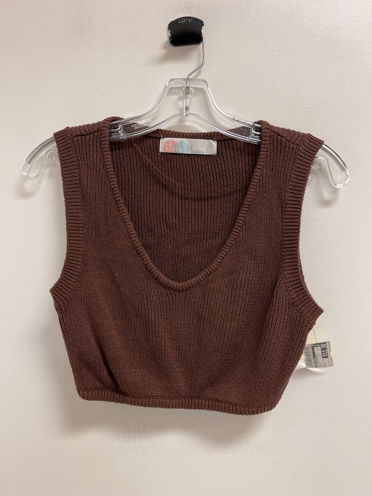 Top Sleeveless By Free People In Brown, Size: S