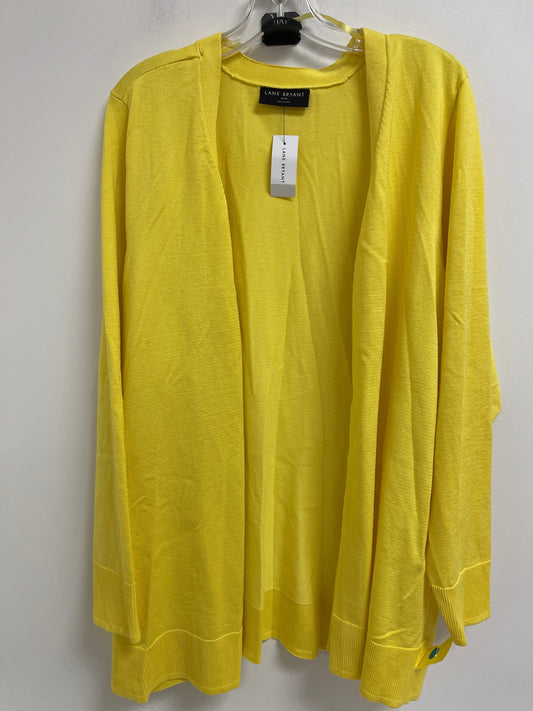 Cardigan By Lane Bryant In Yellow, Size: 4x