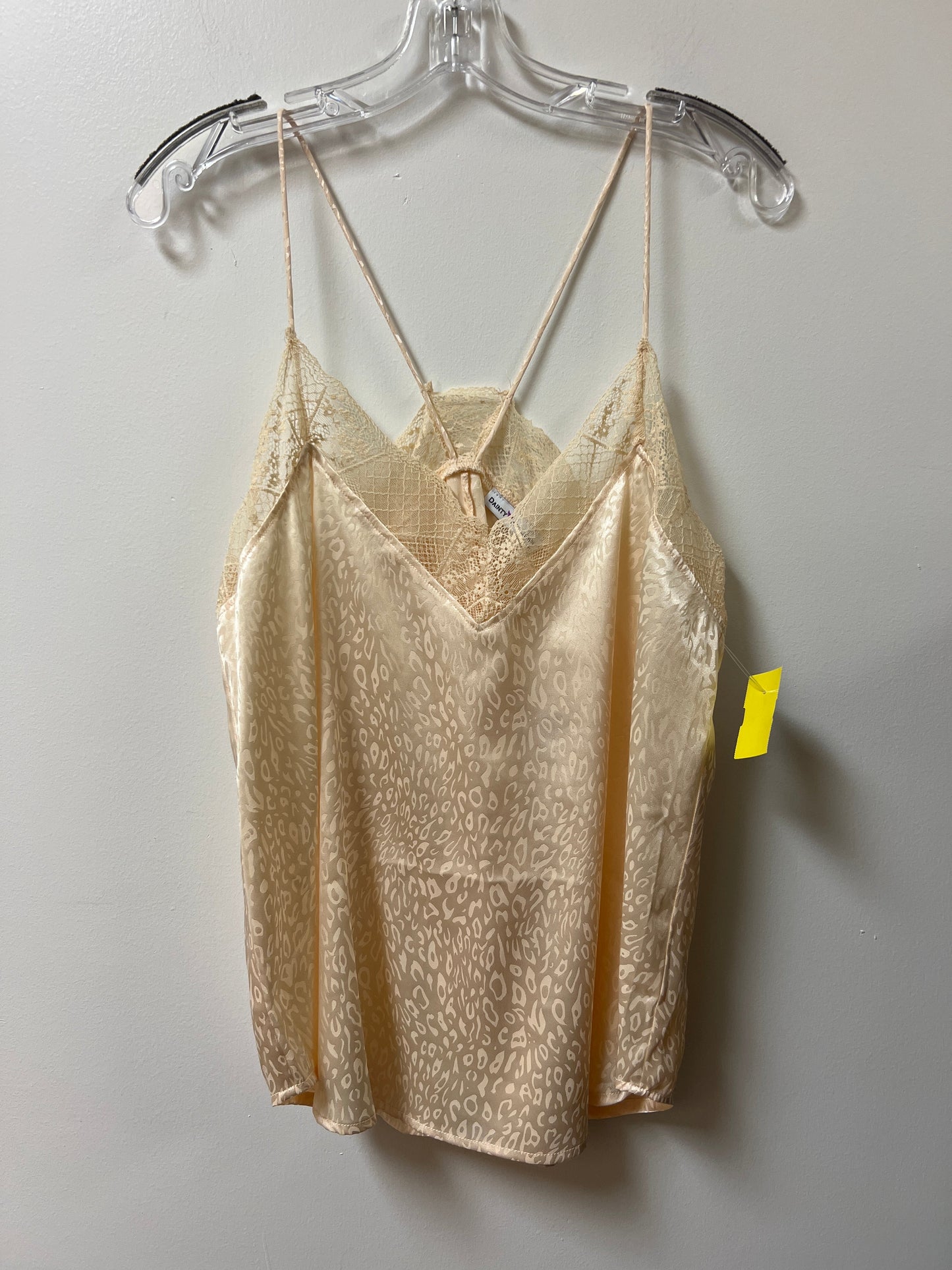 Top Sleeveless By Clothes Mentor In Cream, Size: L