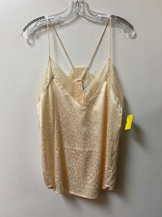 Top Sleeveless By Clothes Mentor In Cream, Size: L