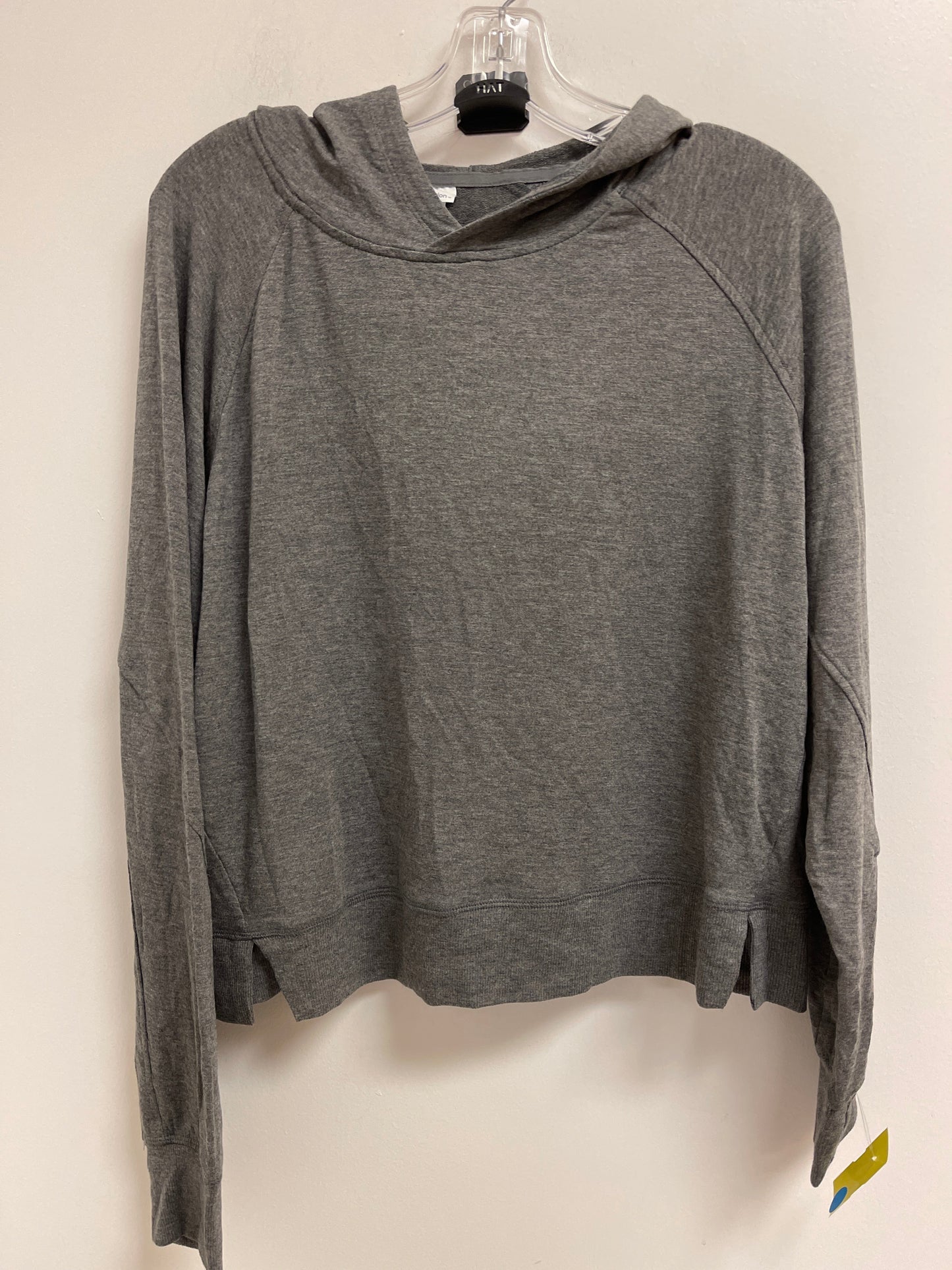 Athletic Top Long Sleeve Hoodie By All In Motion In Grey, Size: L