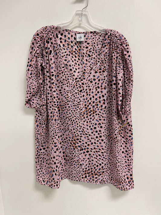 Top Short Sleeve By Cabi In Pink, Size: M