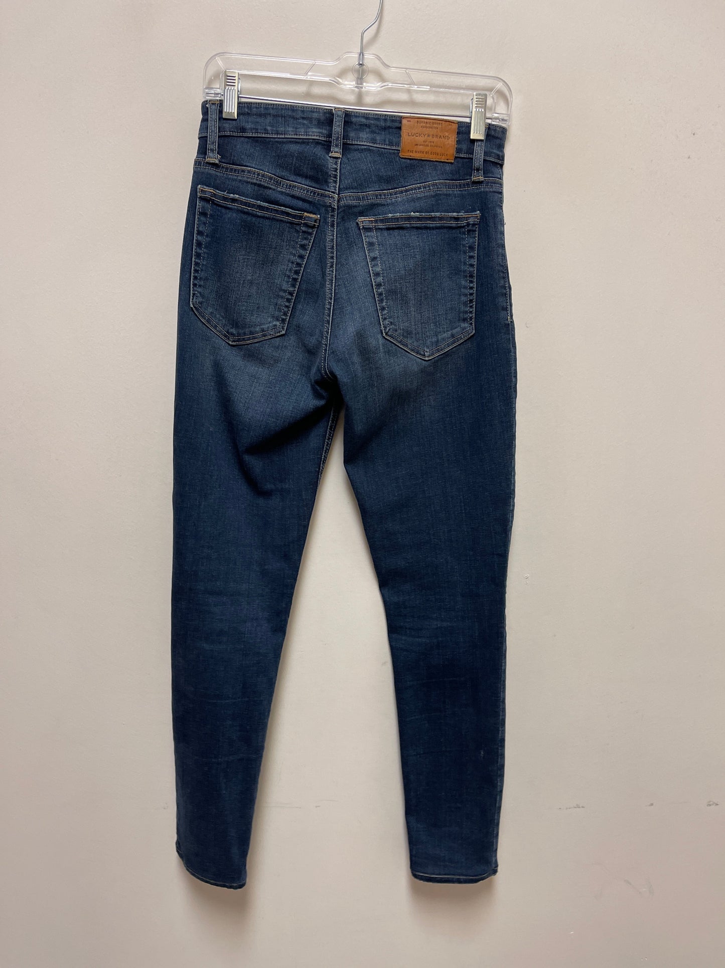 Jeans Skinny By Lucky Brand In Blue Denim, Size: 2