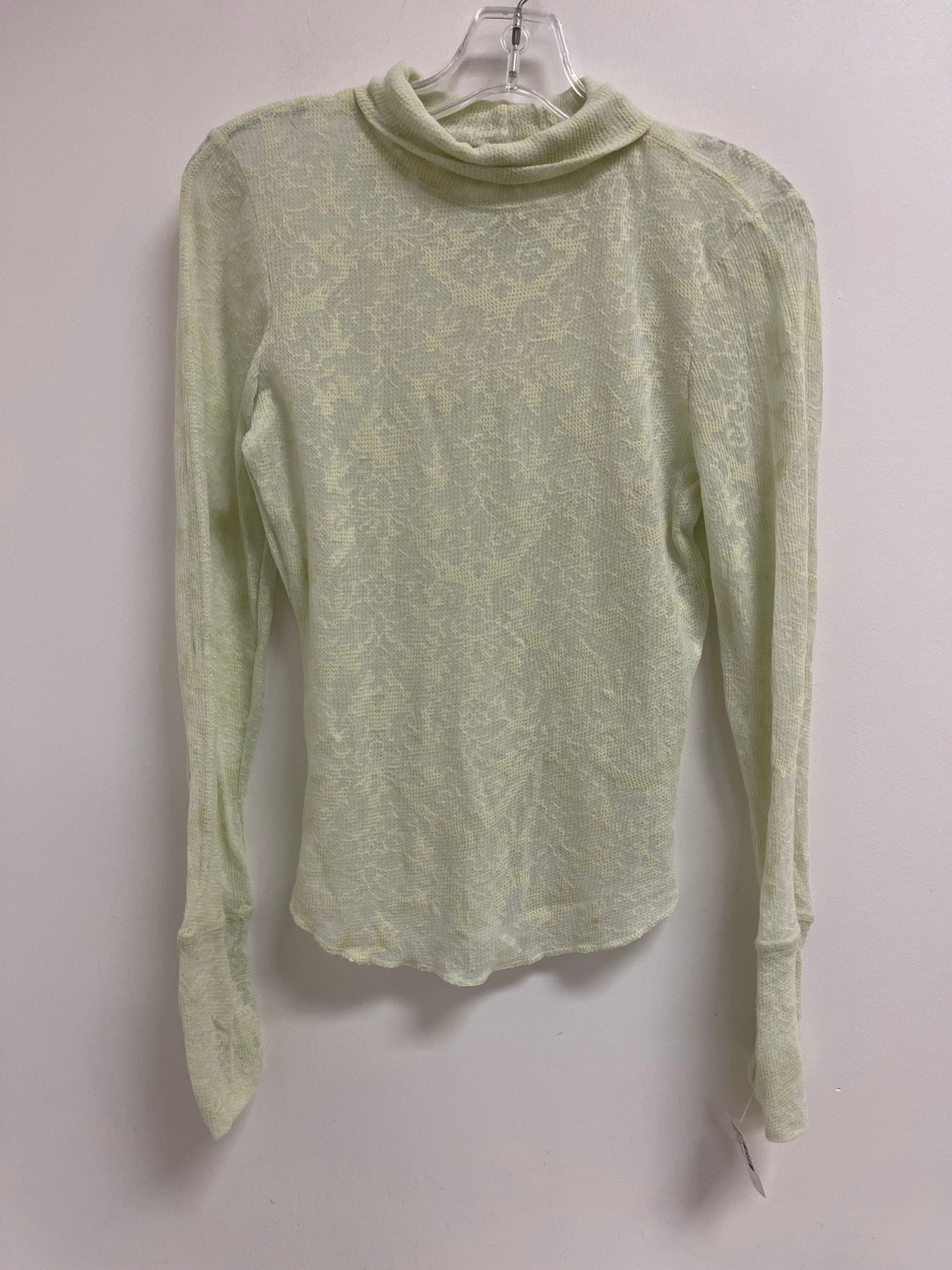 Top Long Sleeve By Free People In Green, Size: M