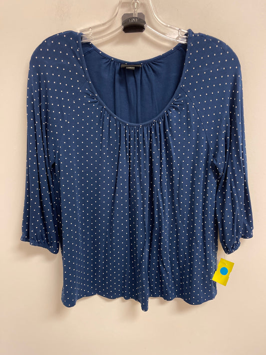 Top Long Sleeve By J. Jill In Polkadot Pattern, Size: Mp