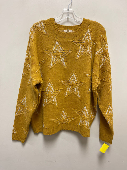 Sweater By Clothes Mentor In Yellow, Size: L