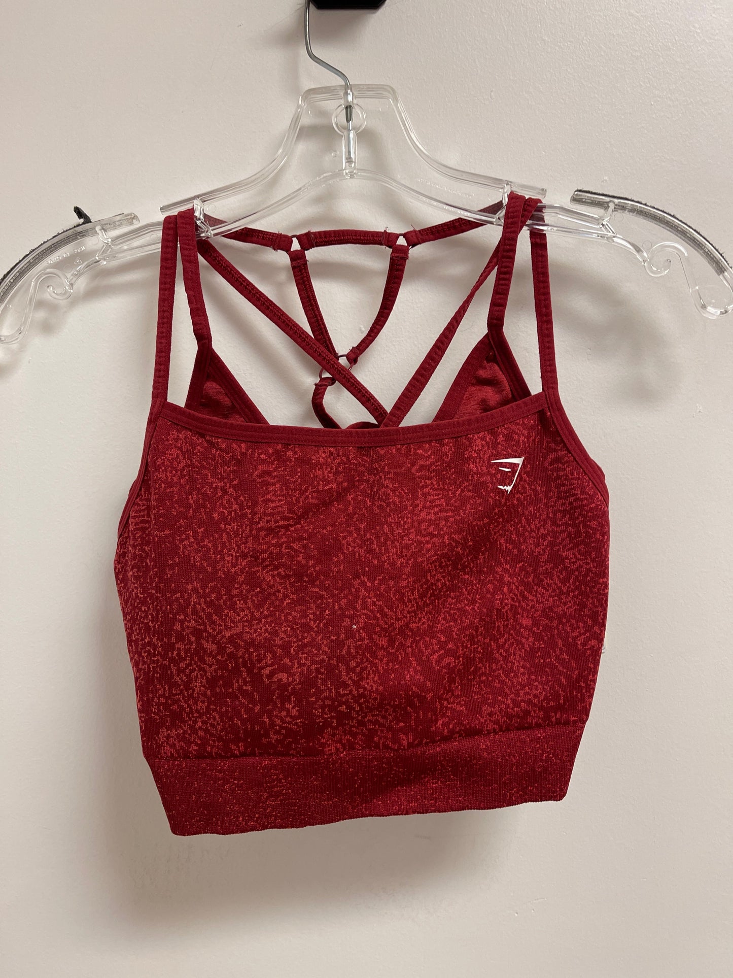 Athletic Bra By Gym Shark In Red, Size: L