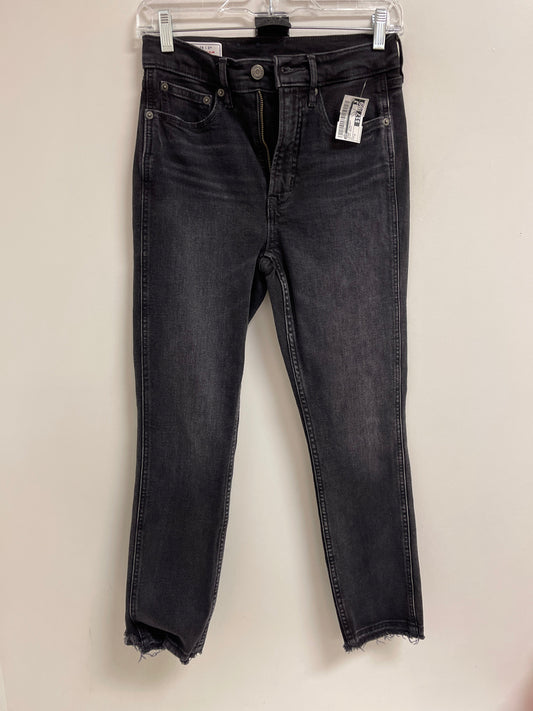 Jeans Straight By Gap In Black Denim, Size: 2