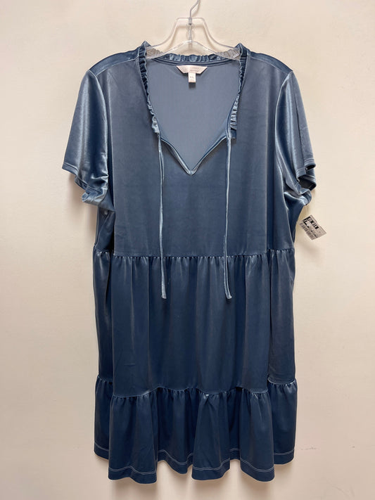 Dress Casual Short By Lc Lauren Conrad In Blue, Size: 2x