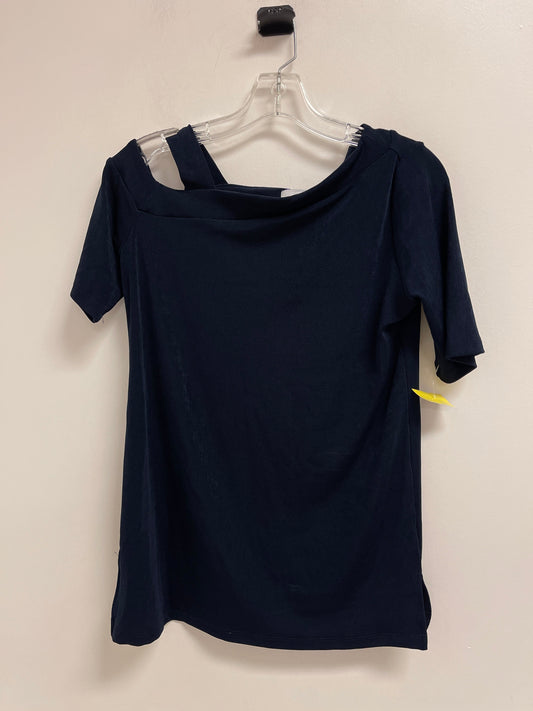 Top Short Sleeve By Chicos In Navy, Size: S