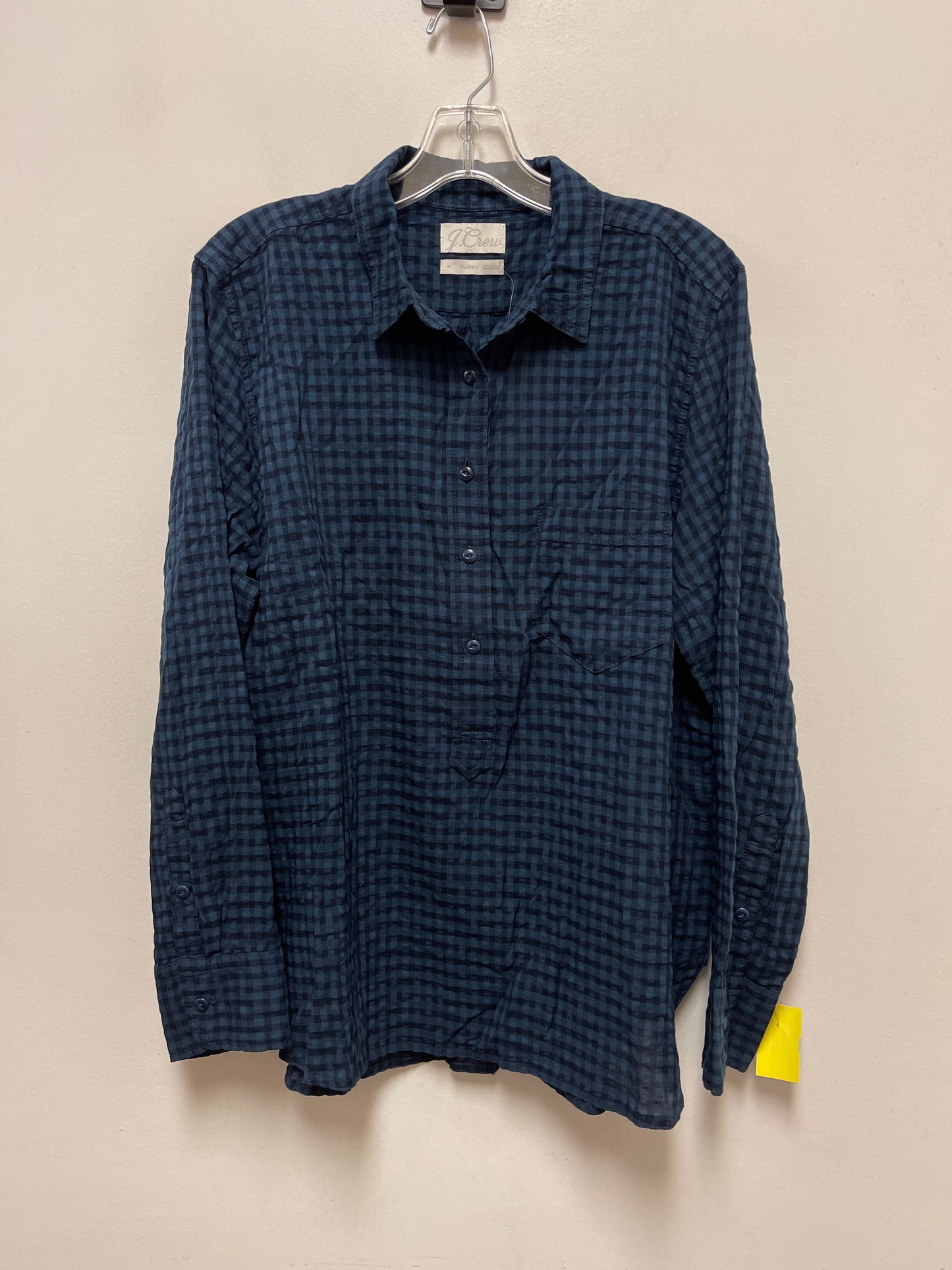 Top Long Sleeve By J. Crew In Blue, Size: Xl