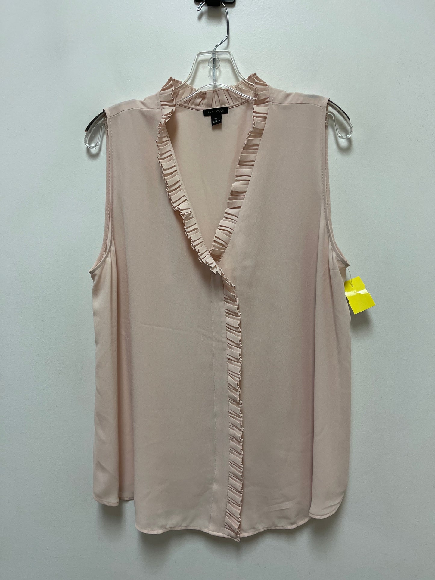 Top Sleeveless By Ann Taylor In Pink, Size: Xl