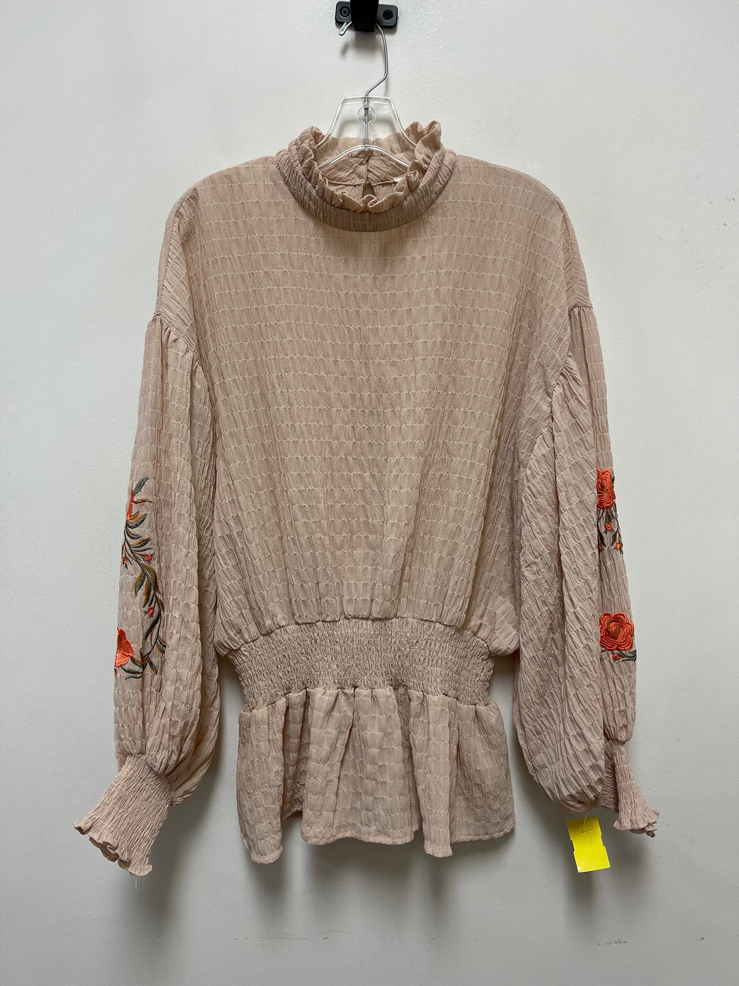 Top Long Sleeve By Entro In Pink, Size: S