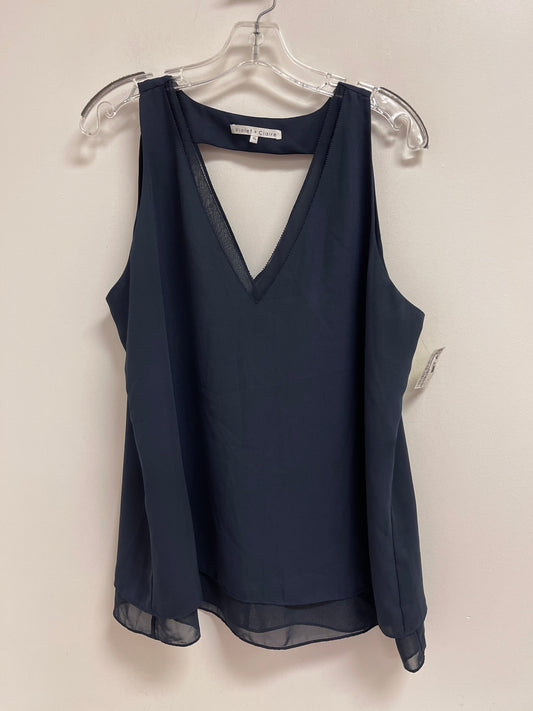 Top Sleeveless By Violet And Claire In Navy, Size: Xl