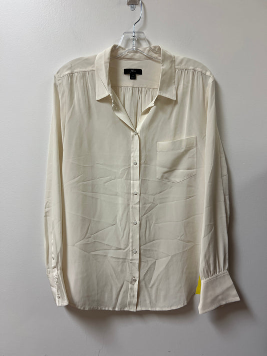 Top Long Sleeve By J. Crew In Cream, Size: Xl