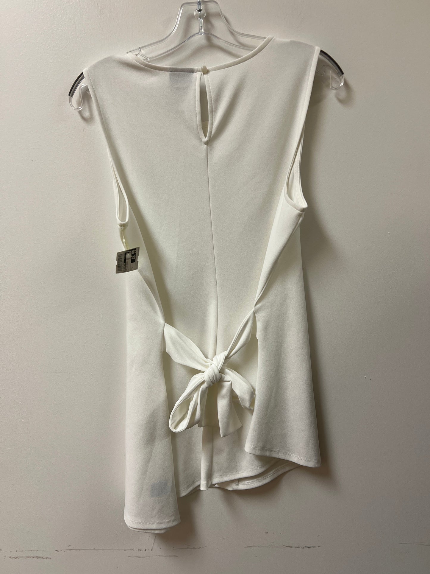 Top Sleeveless By Worthington In White, Size: L