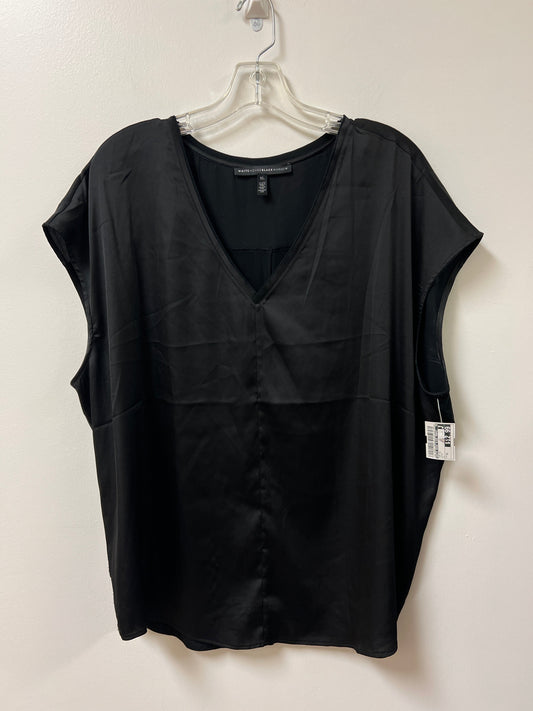 Top Short Sleeve By White House Black Market In Black, Size: Xl