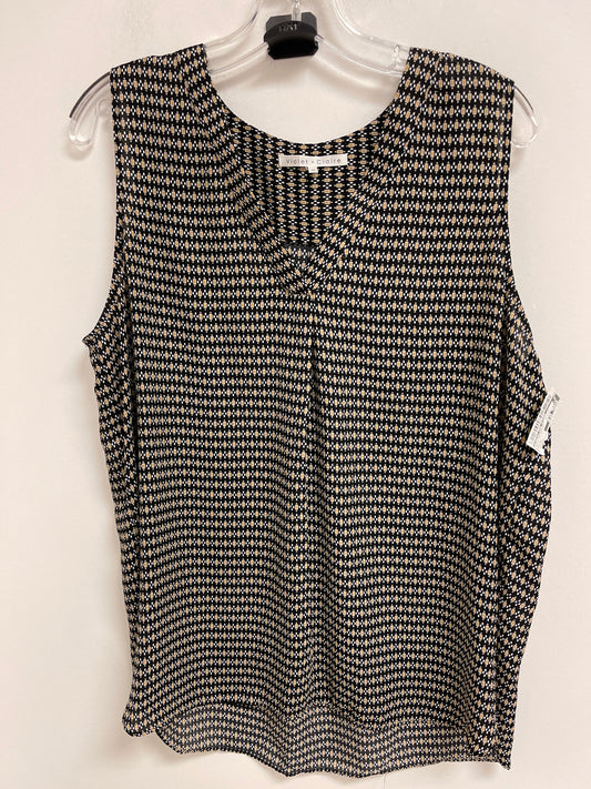 Top Sleeveless By Violet And Claire In Black & Yellow, Size: Xl