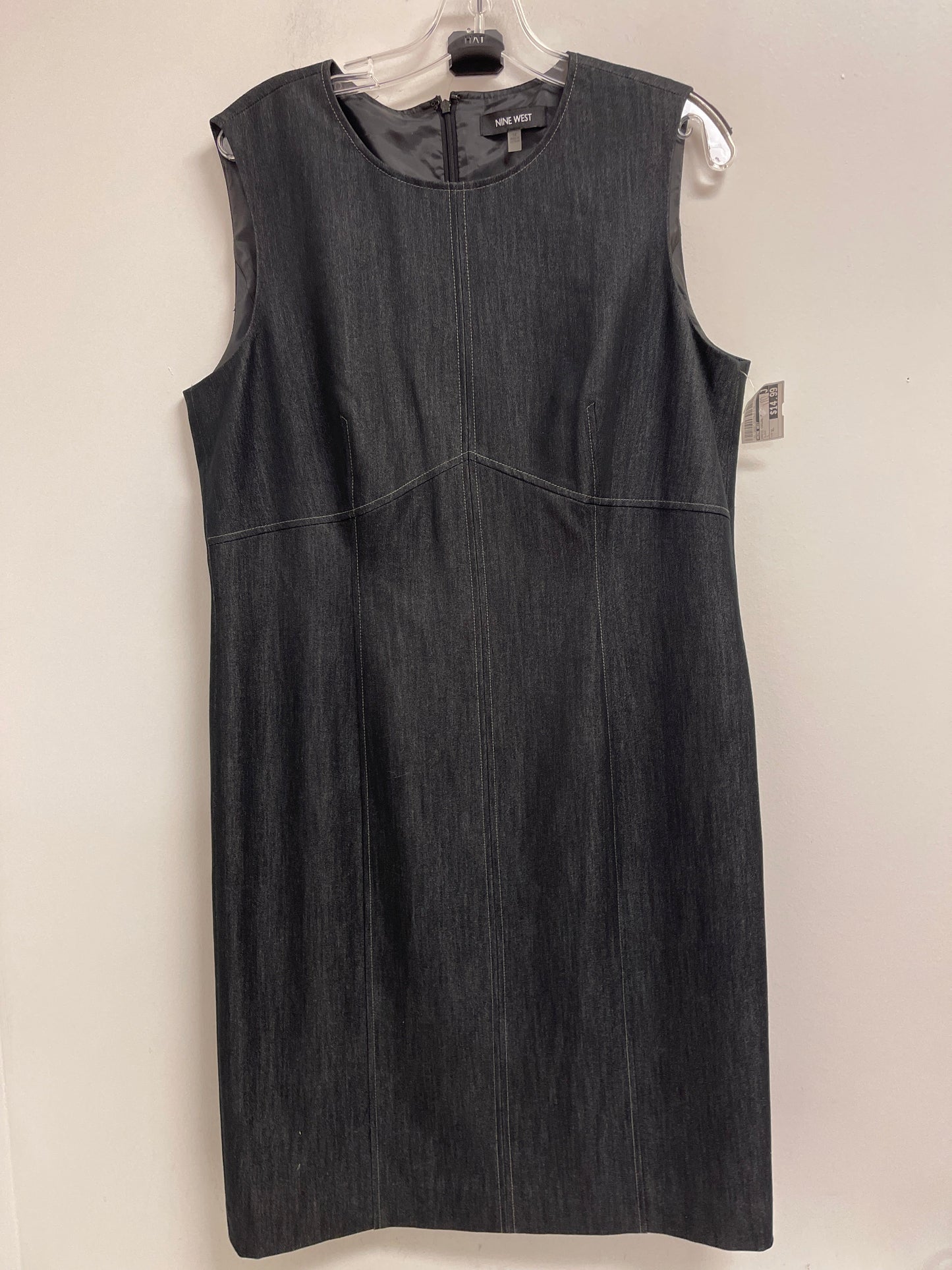 Dress Casual Midi By Nine West In Black, Size: Xl