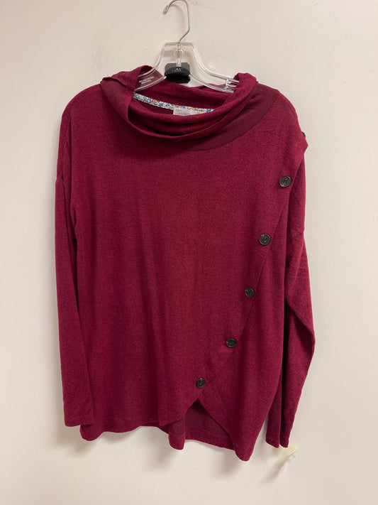 Top Long Sleeve By 89th And Madison In Red, Size: S