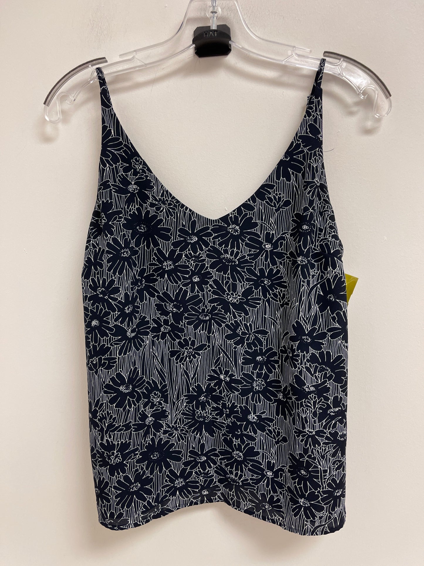 Top Sleeveless By Banana Republic In Blue & White, Size: S