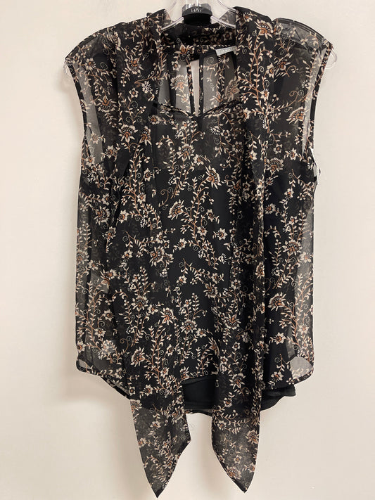 Top Sleeveless By Daniel Rainn In Black & Cream, Size: S