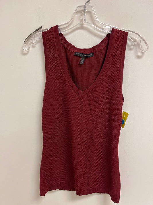 Top Sleeveless By White House Black Market In Red, Size: S