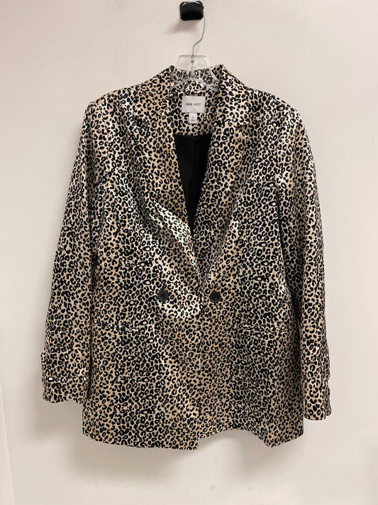 Blazer By Nine West In Animal Print, Size: S