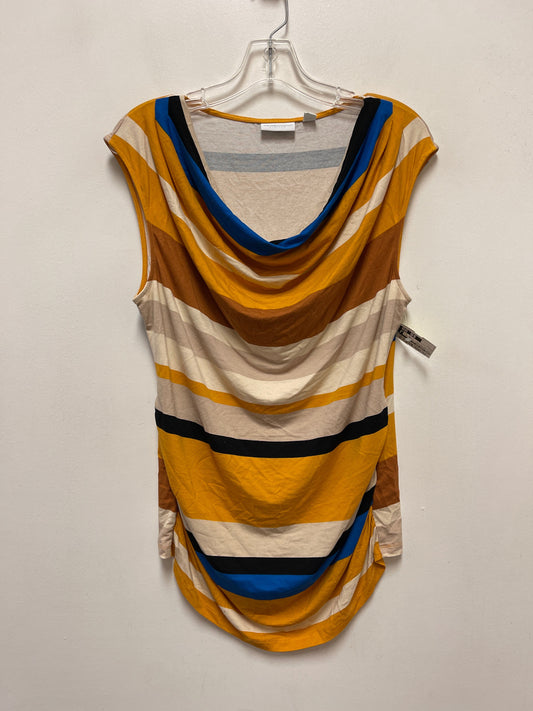 Top Sleeveless By New York And Co In Striped Pattern, Size: L