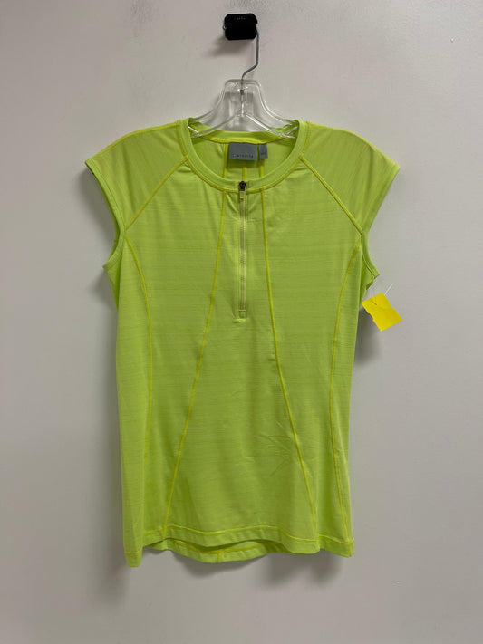 Athletic Top Short Sleeve By Athleta In Yellow, Size: S