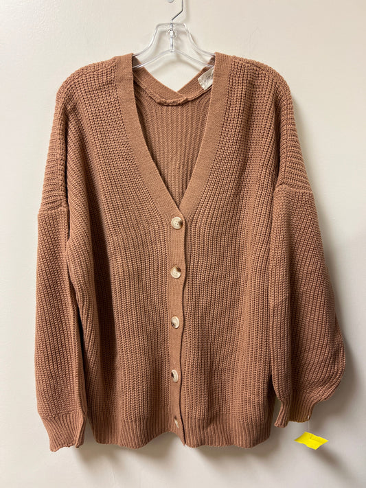 Cardigan By Andree By Unit In Brown, Size: 1x