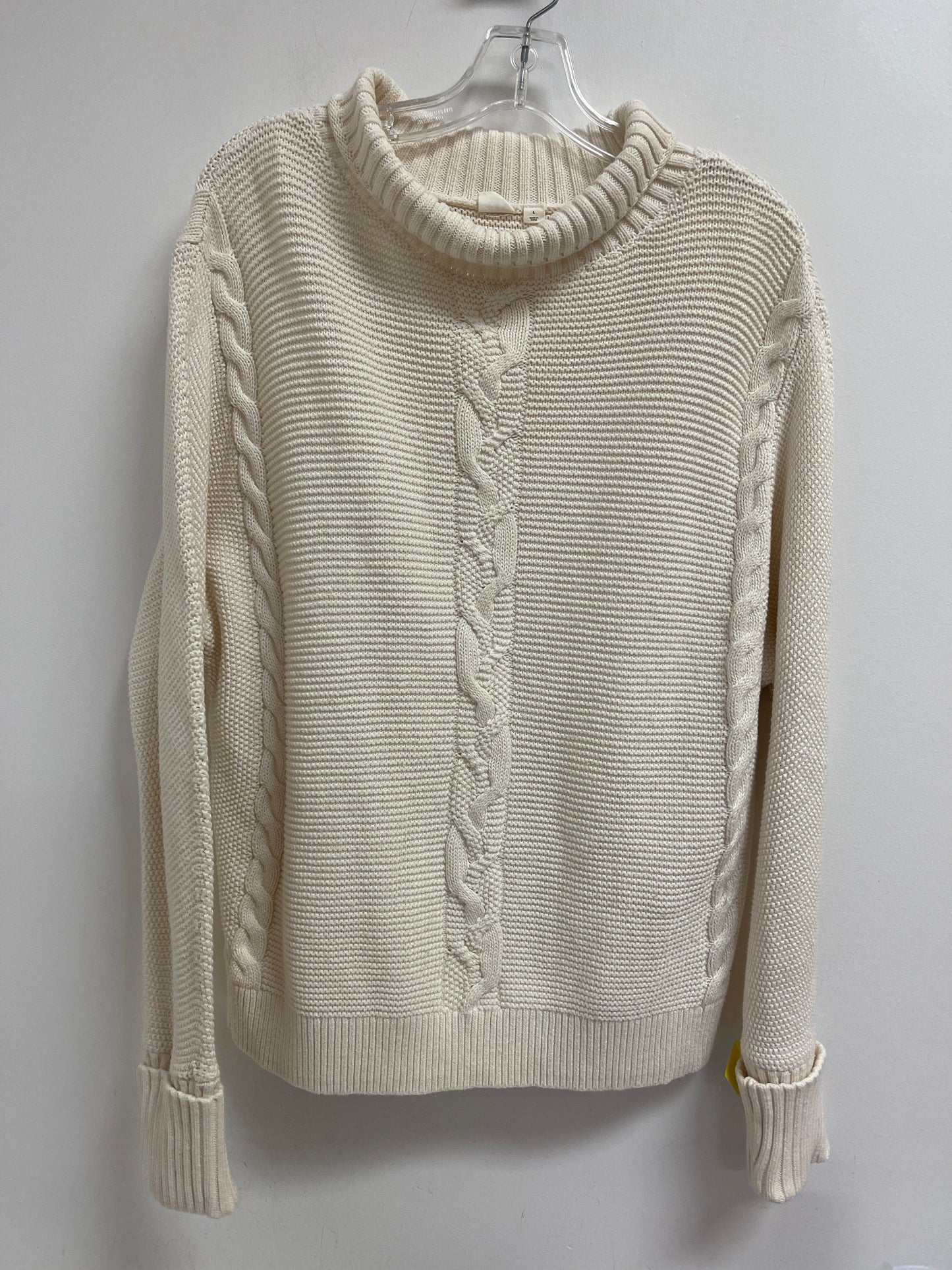 Sweater By Gap In Cream, Size: L