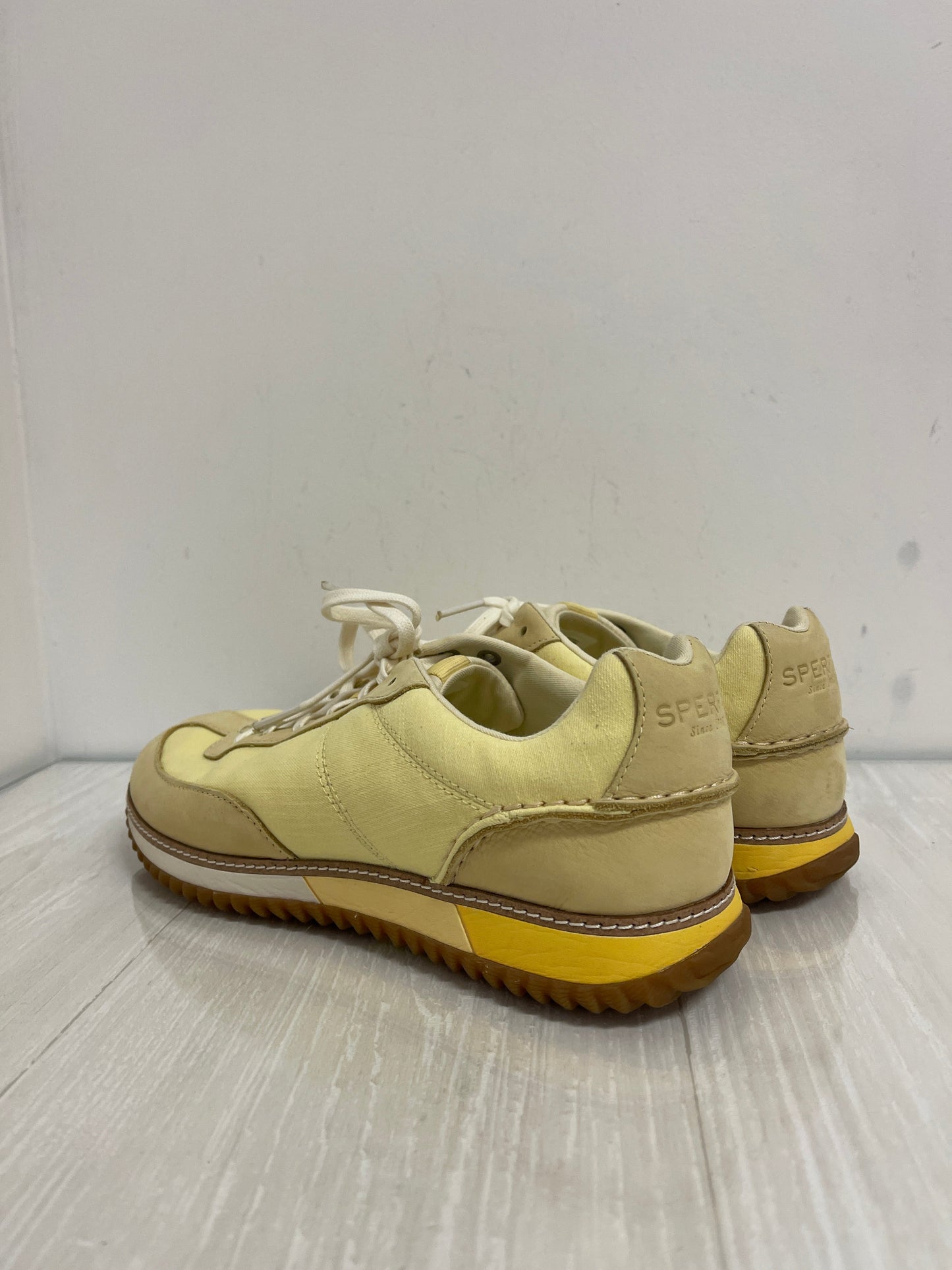 Shoes Sneakers By Sperry In Yellow, Size: 9.5