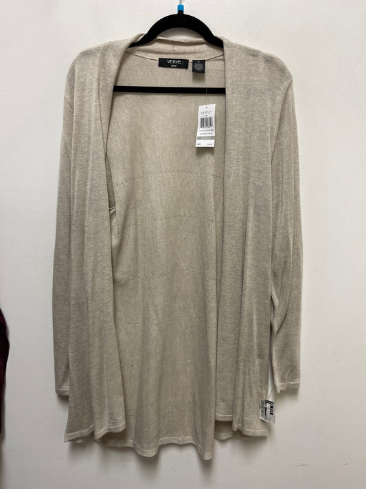 Cardigan By Verve In Cream, Size: 1x