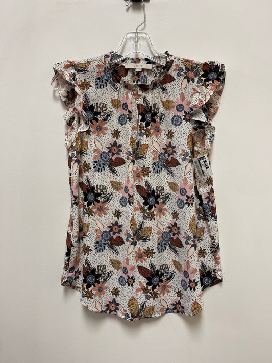 Top Sleeveless By Loft In Cream, Size: S