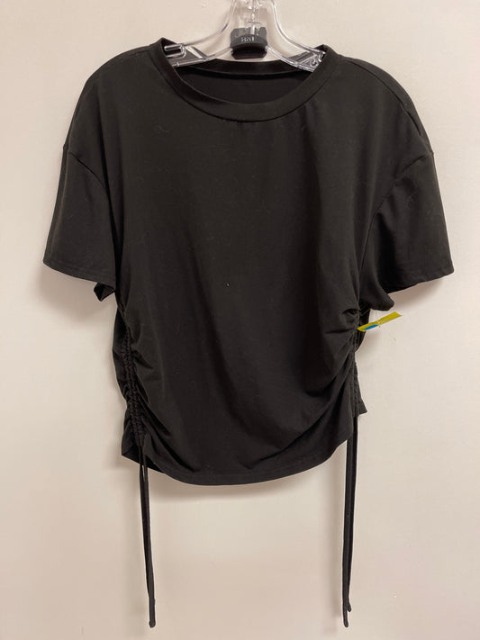 Top Short Sleeve By Shein In Black, Size: L