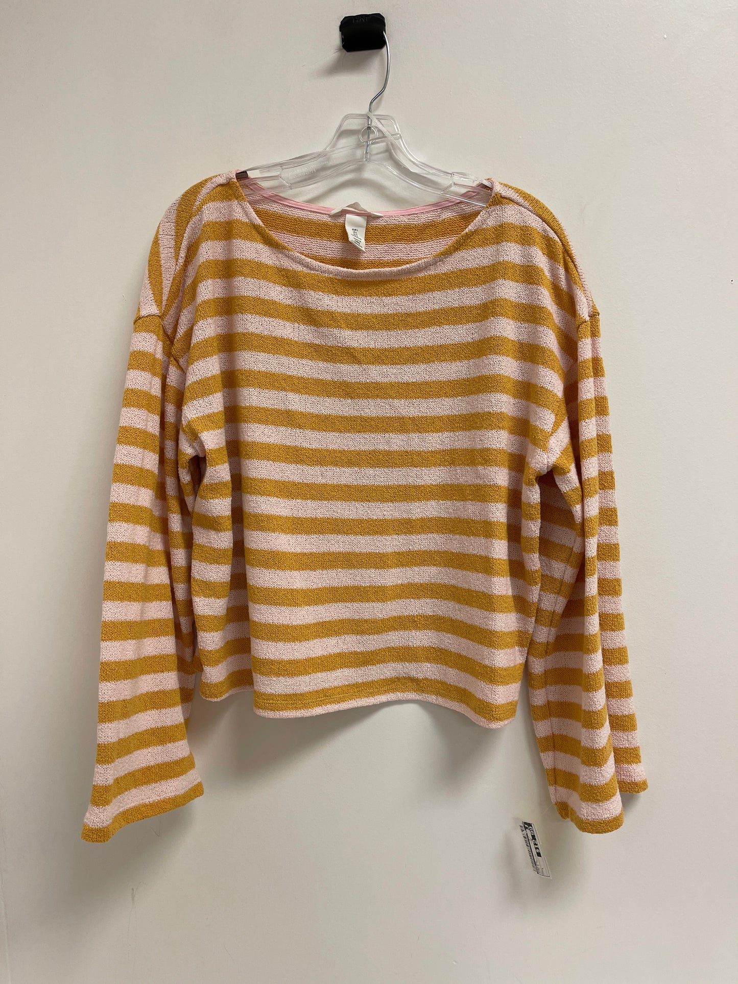 Sweater By H&m In Pink & Yellow, Size: L