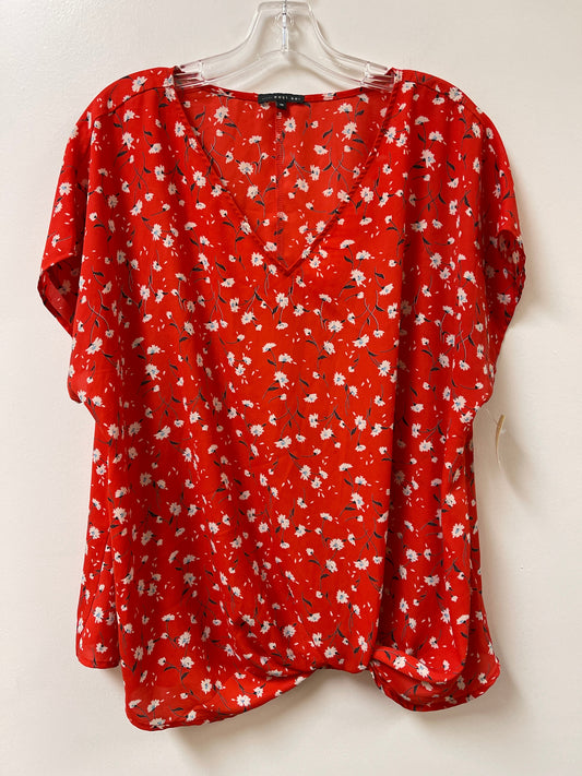 Top Short Sleeve By West Kei In Red, Size: 1x